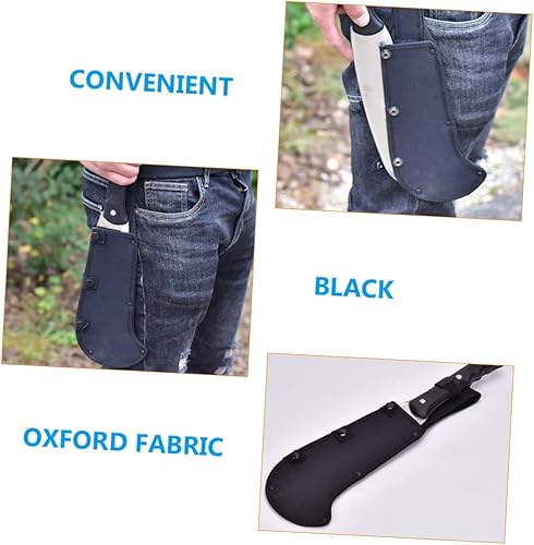 Miniatura 2 de DOITOOL Cuchillo Cuchillo 2pcs Hacha Set Espesar Negro Oxford Tela Funda Protectora Hacha Mano Cuchillo Manga