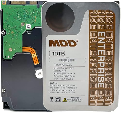 Miniatura 1 de MDD 10TB 7200RPM 256MB Cache SAS 12.0Gbs 3.5inch Internal Enterprise Hard Drive (MDD10TSAS25672E) - 5 años de garantía