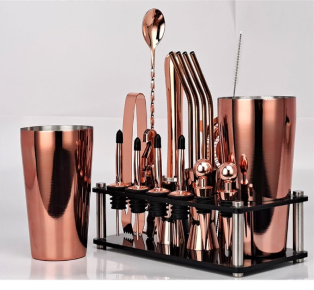 Shaker À Cocktail pour Mélanger Boissons Shaker American Shaker Cocktail Shaker Stir Glass Bar Set Cocktail Shaker Cocktail Tool Set pour Bar Fête(A)
