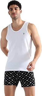 u.s. polo assn. Men's Cotton Regular Fit Solid Premium Vest - Pack of 2-picture-14