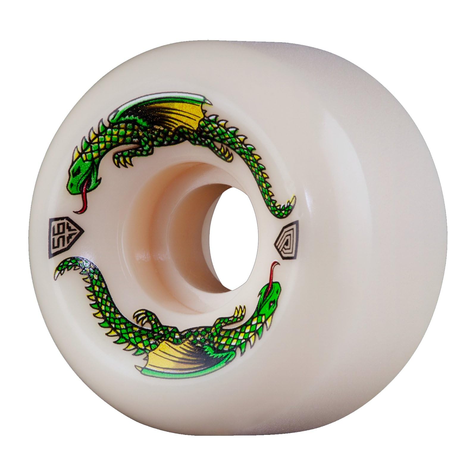 Powell Peralta Dragon Formula 93a Skateboard Wheels, Off White, 56mm x 36mm — image 1