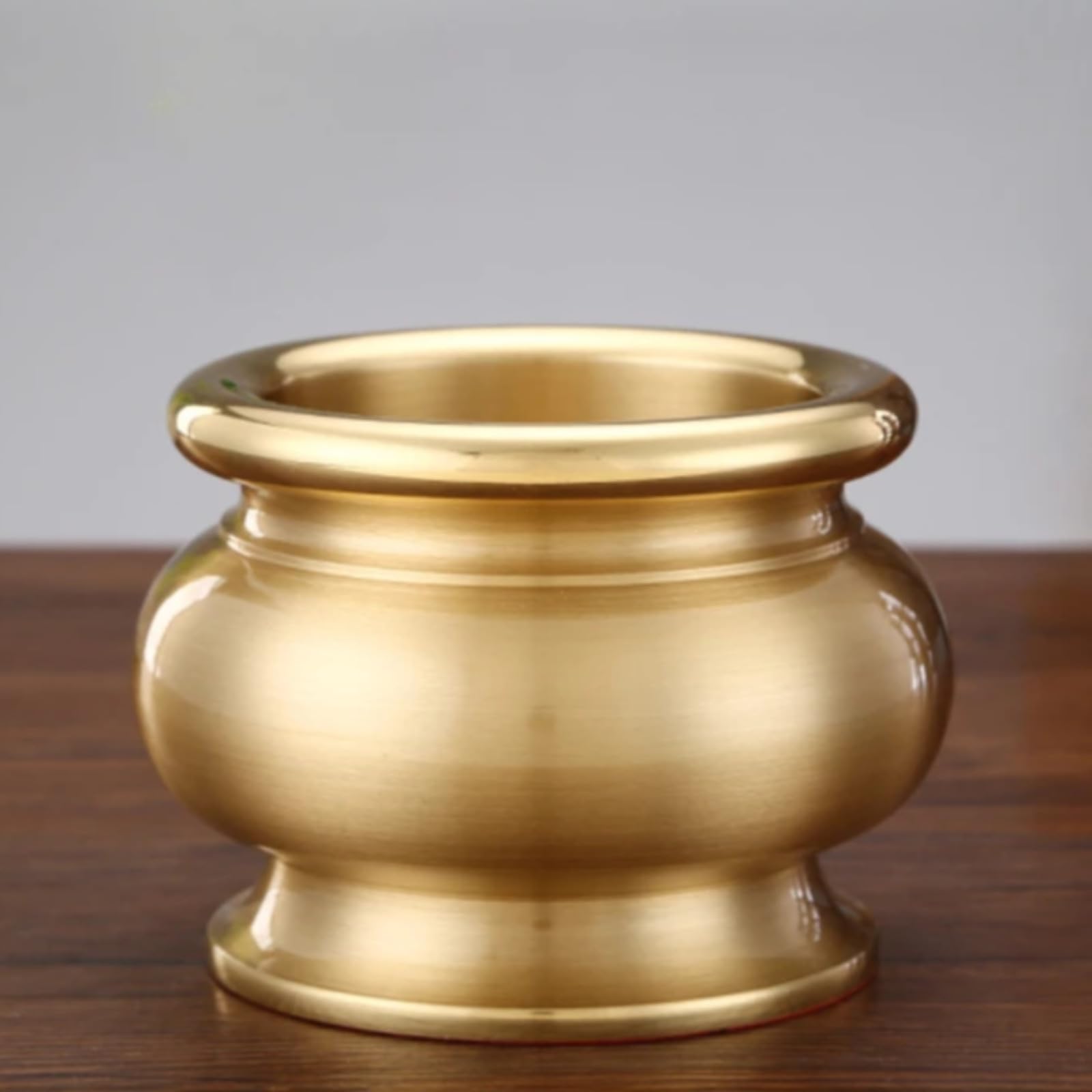 Brûleur d'encens en cuivre Bouddha style chinois 15,5 cm pour la maison