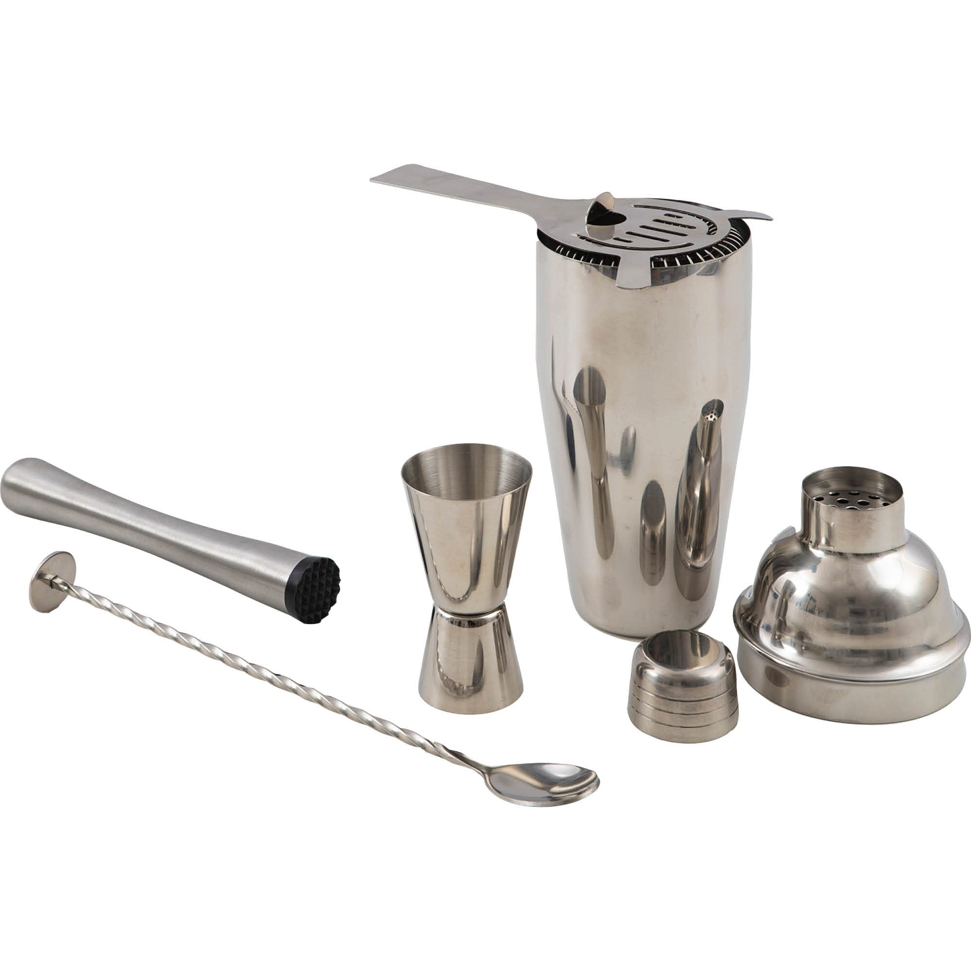 Point-Virgule Cobbler Shaker, Barmass e pestello per cocktail, cucchiaino da bar e cocktail