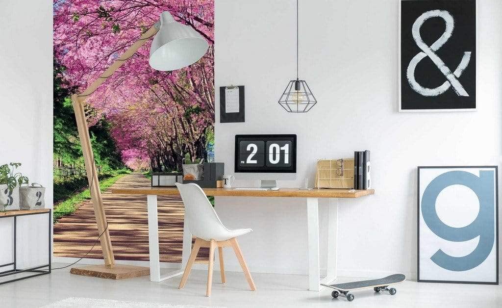 Fototapeta z włókniny kwitnące alee 150 x 250 cm | tapeta na flizelinie – tapeta ścienna łącznie z klejem | jakość premium z włókniny