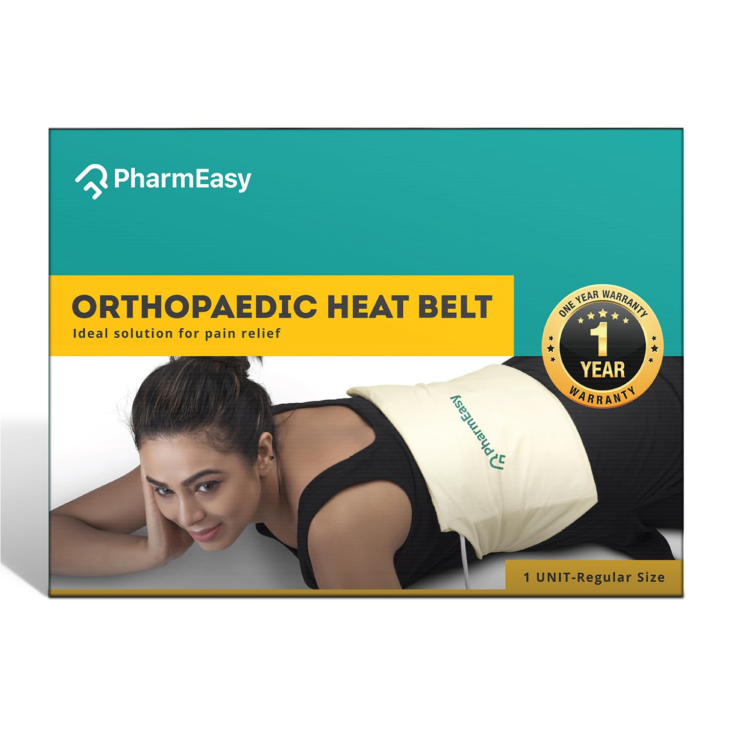 PharmEasy Electric Heating Pad- Extra Large Size for Back Pain Relief | Heat Belt with Temperature Controller for Lower Back, Knee, Shoulder, Period Cramps & Neck | Hot Heating Belt (B09XP16GP1) Amazon Price History, Amazon Price Tracker