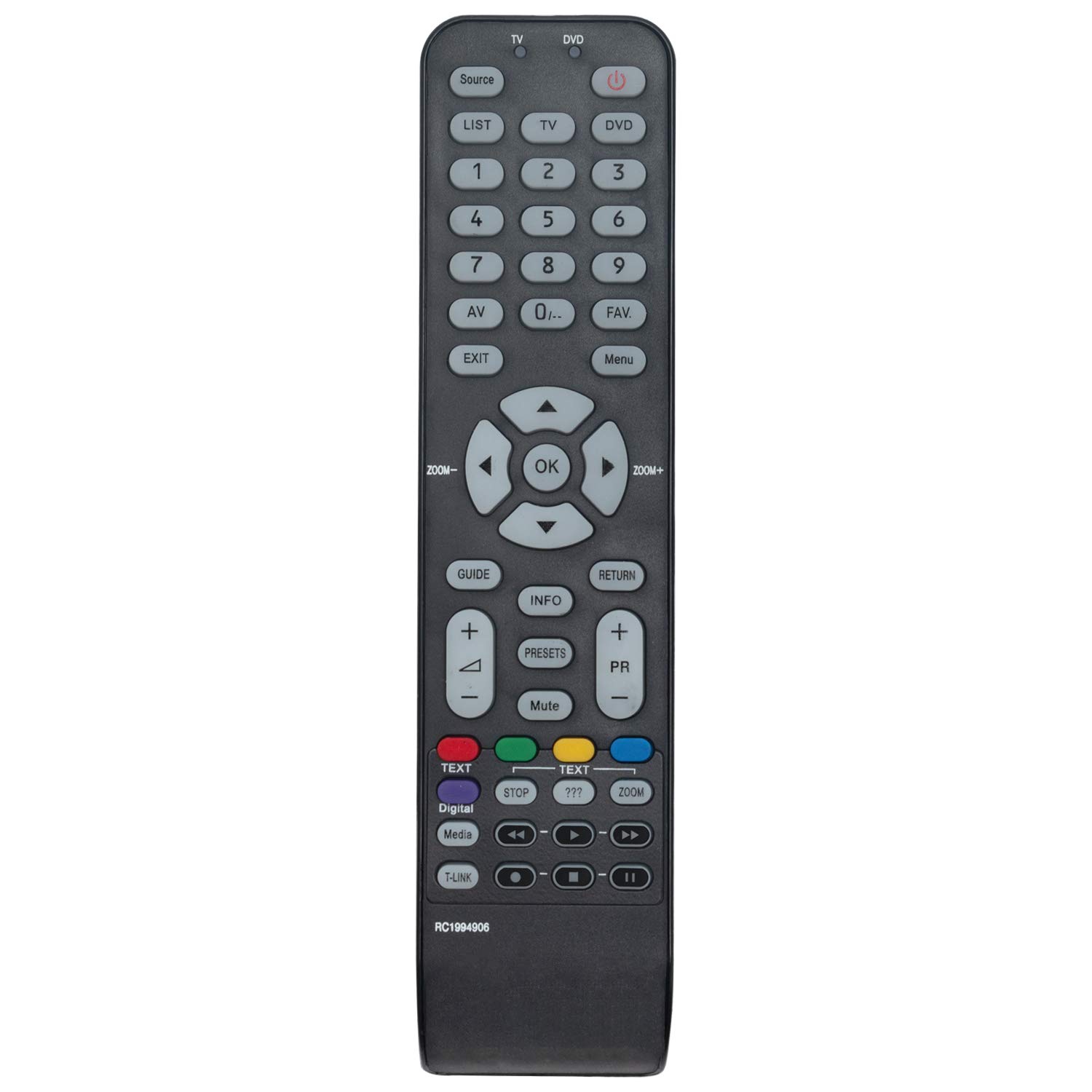 VINABTY Telecomando Di Ricambio RC4592 / RC1828 Per TV Medion - Sostitutivo, Plug & Play
