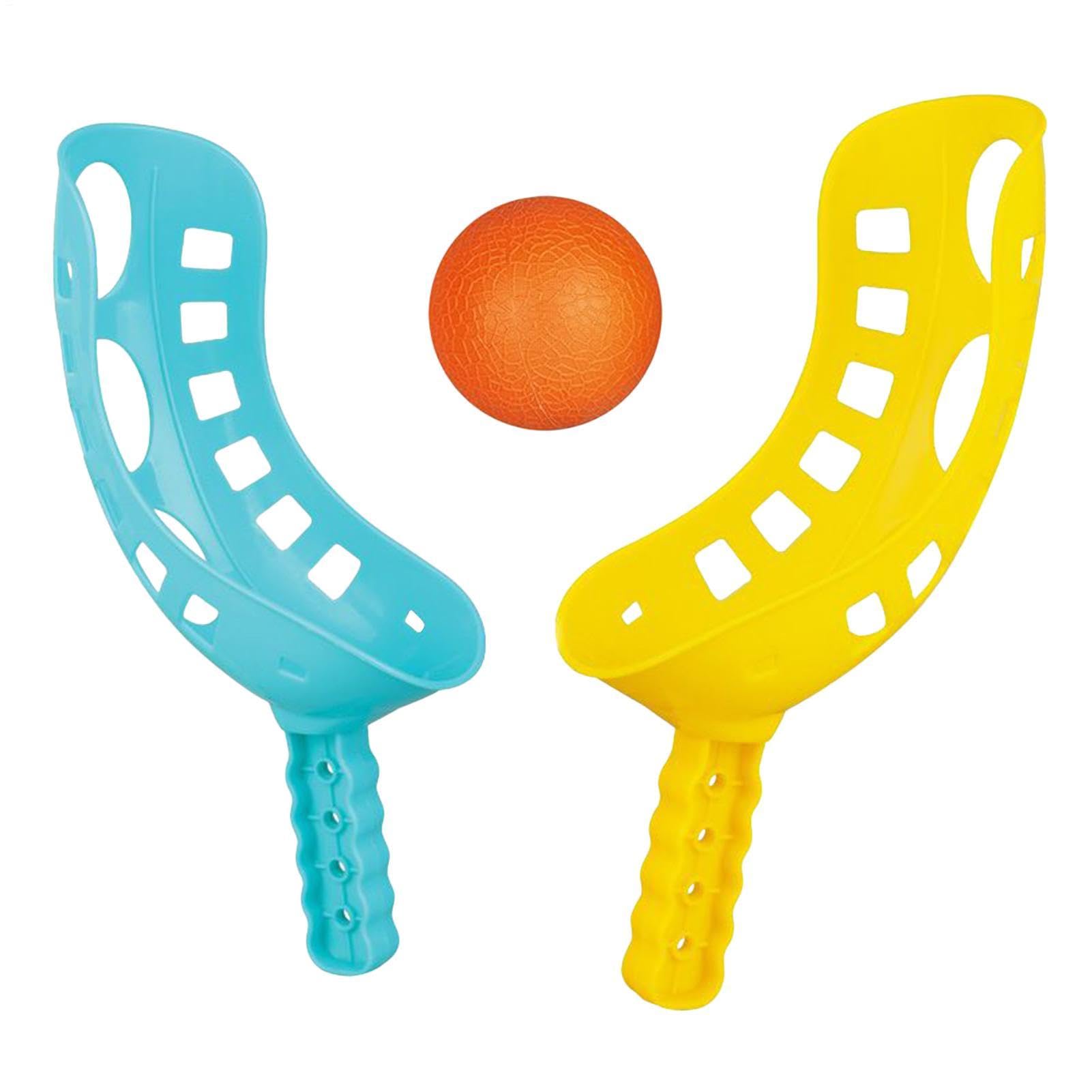 Scoop Ball Game - 14.17 Inch Catch Toss Set, Interactive Outdoor Activity, Portable Racket Playset | Beach Gatherings Lawn Recreation Backyard Challenges Garden Events Patio Entertainment