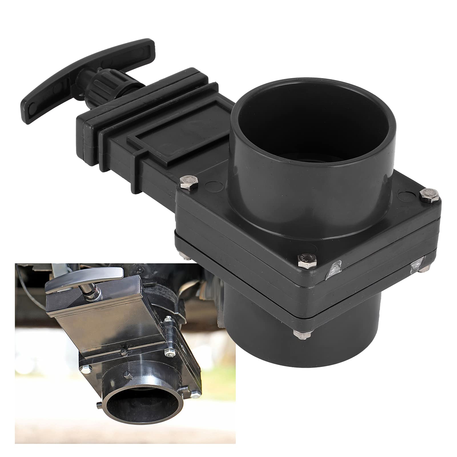 Valvola a Saracinesca 63 Mm, Valvola a Saracinesca per Ad Alta Efficienza di Lavoro, Valvola ABS per Fognatura di Scarico di Grande Diametro per Roulotte