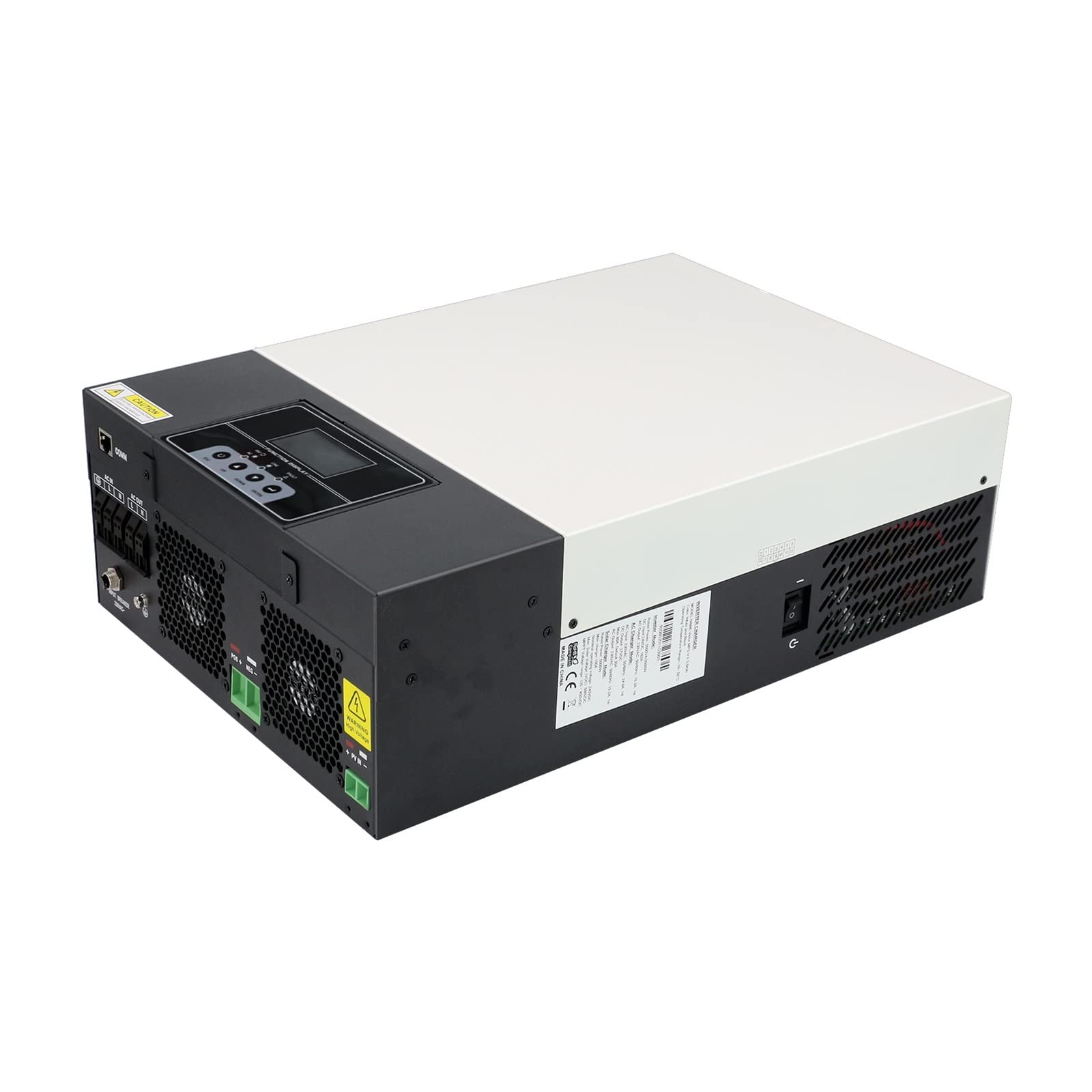 Inversor híbrido 24V 48V MPPT 100A 3KW 5KW Inversor Solar Onda sinusoidal Pura MAX PV 5000W / 6000W Pantalla de Control móvil(5.5KW 48V,NO WiFi_220-240V)