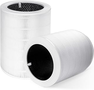 Keepow Core 600S RF Filters 2 Pack Air Purifier Replacement Filters Compatible with LEVOIT Core 600S H13 True HEPA High-Efficiency Activated Carbon Air Filter Replace Part Accessories Core 600S-RF