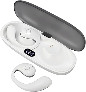 Open Ear Headphones Blue Tooth Earbuds, Wireless Headphone with Digital Display Charging Case, Blue Tooth 5.4 Sports Earbuds, 42H Playtime, Built-in Mic, for Cycling, Running