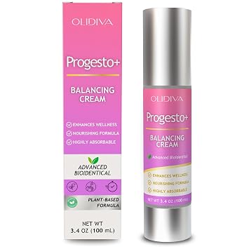 Progesto+ Cream | Bioidentical Hormone Support & Synthetic Progesterone Free | For PMS & Menopausal Comfort 100g / 3.4 oz 3 Month Supply