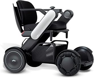 WHILL Model C2 Portable Power Chair (White, 18" Wide Seat)