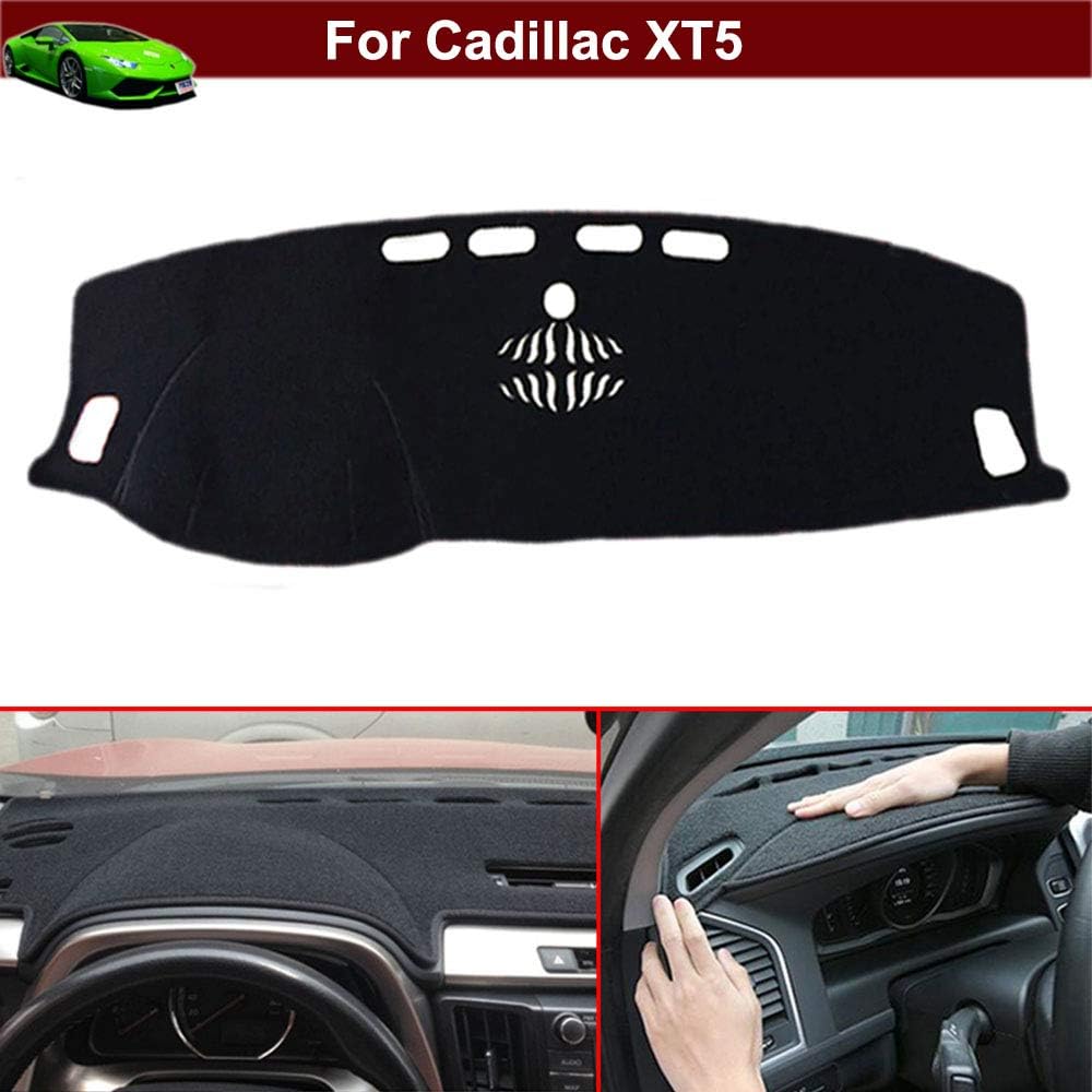 New 1pcs Black Non-Slip Dash Mat Dashboard Mat Dash Carpet Dash Covers Dashboard Cover for Cadillac XT5 2016 2017 2018 2019 2020 2021 2022 2023