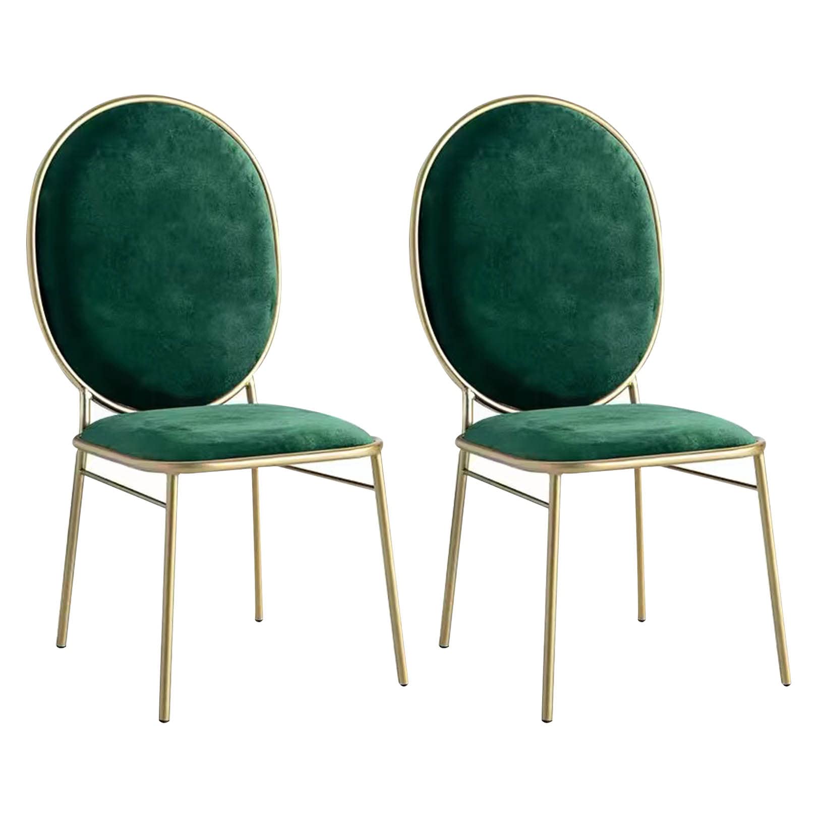 Chaise de salle à manger lot de 2 chaise latérale salon cuisine avec pieds en métal noir