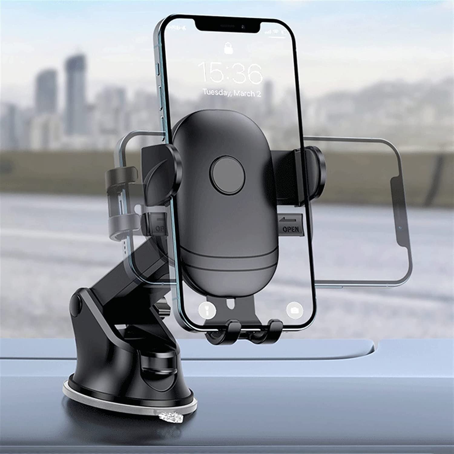 Smartfon Uchwyt Do Samochodu Samochodowa uniwersalna przyssawka Uchwyt samochodowy do telefonu komórkowego Uchwyt wylotu powietrza Konsola środkowa Wylot powietrza Uchwyt samochodowy z nawigacją Wspor