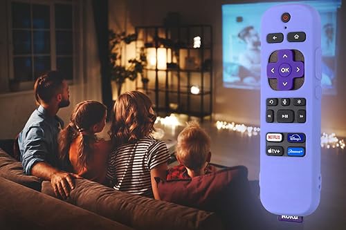 Miniatura 4 de Funda de silicona para control remoto Roku Voice TV RCAL7RRoku ExpressRoku Streaming Stick TV Funda protectora de silicona para Roku TV Remote Cover