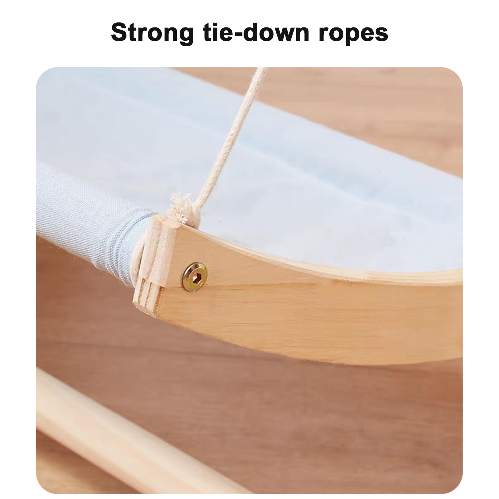 Hamac en bois pour chat - Lit balançoire pour chat d'intérieur - Perchoir confortable pour chats de petite et moyenne taille