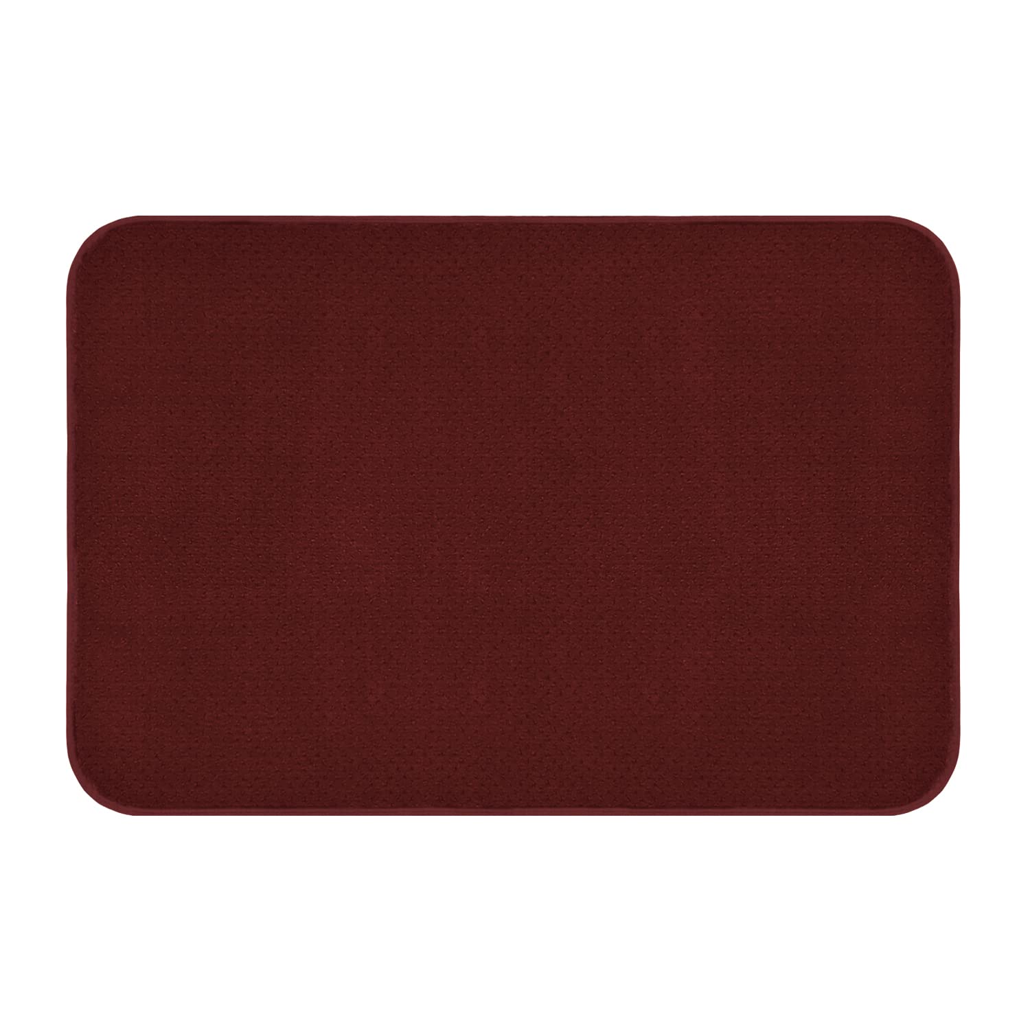 House, Home and More Skid-Resistant Carpet Indoor Area Rug Floor Mat - Burgundy Red - 2 Feet X 3 Feet