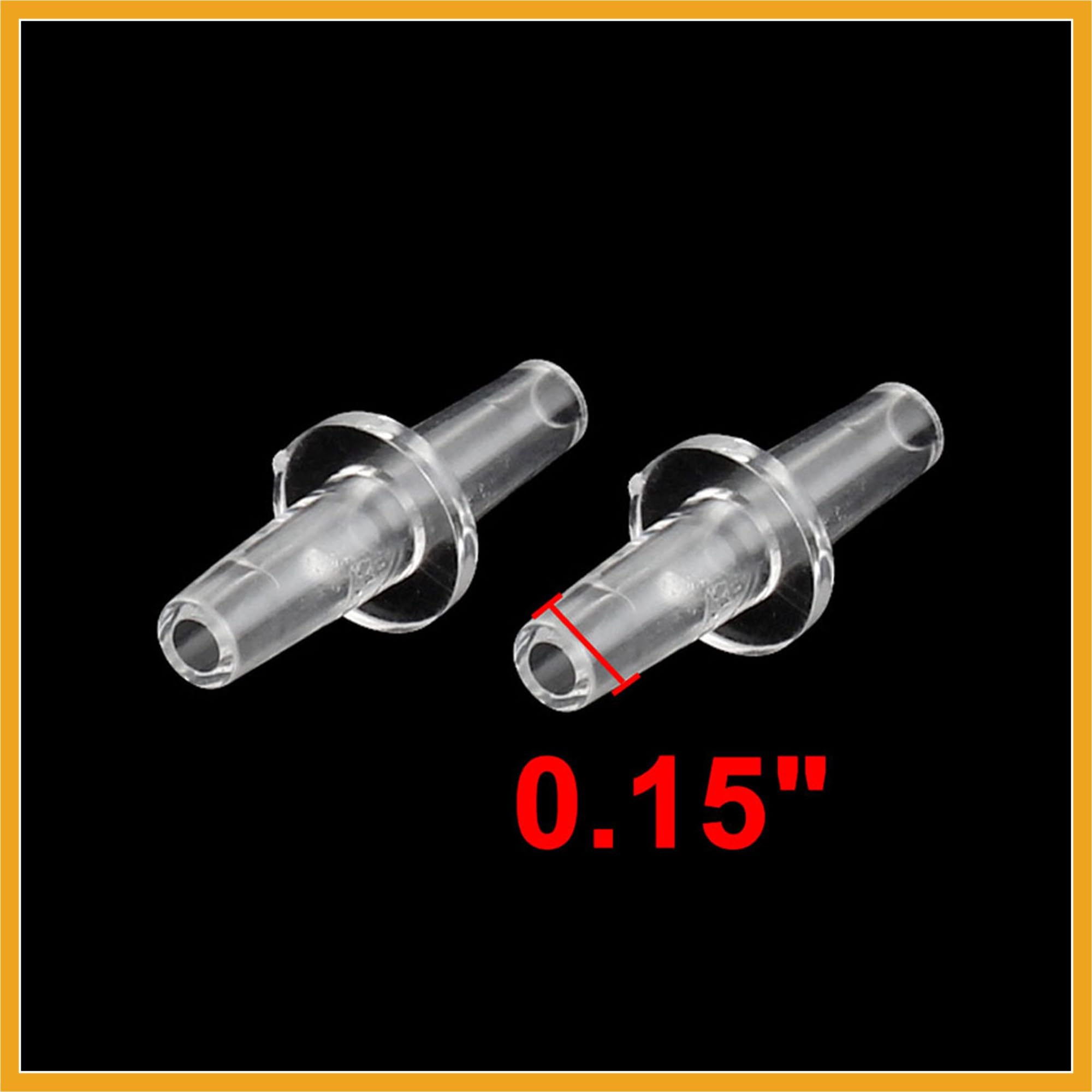 Partuto Universal Aquarium Straight Air Line Connector 4mm Tubing 10pc Replacement - Image 2