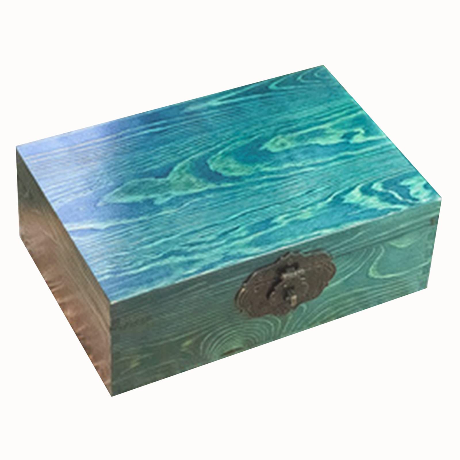 Nähset, Nähkasten aus Holz, antike Aufbewahrung mit Schloss, europäischer Retro-Nähkasten, Aufbewahrungsbox,F,44X29X18