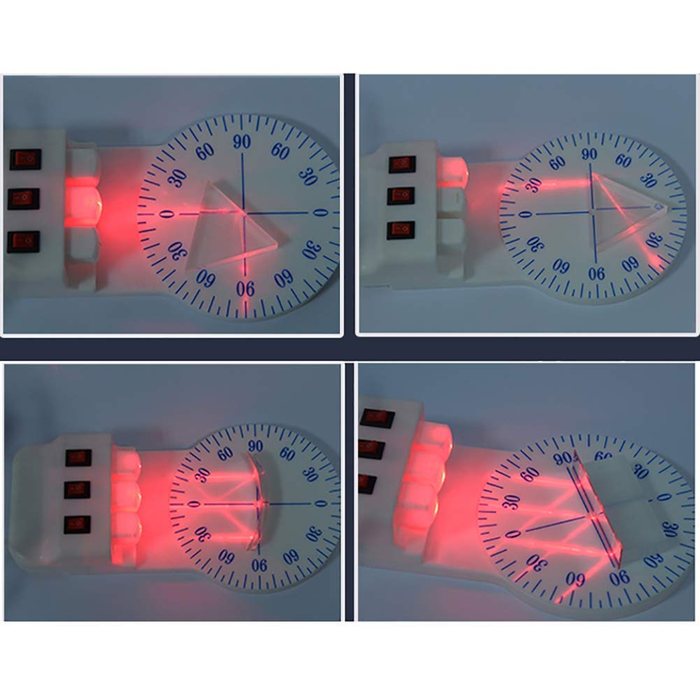 Pädagogisches Wissenschaftsmodell Physikalische Optik Experimentierkasten Enthält optische Experimentierplattform, mehrere Linsen, DREI Primärfarben-Lichtquellen, Flache Spiegel un