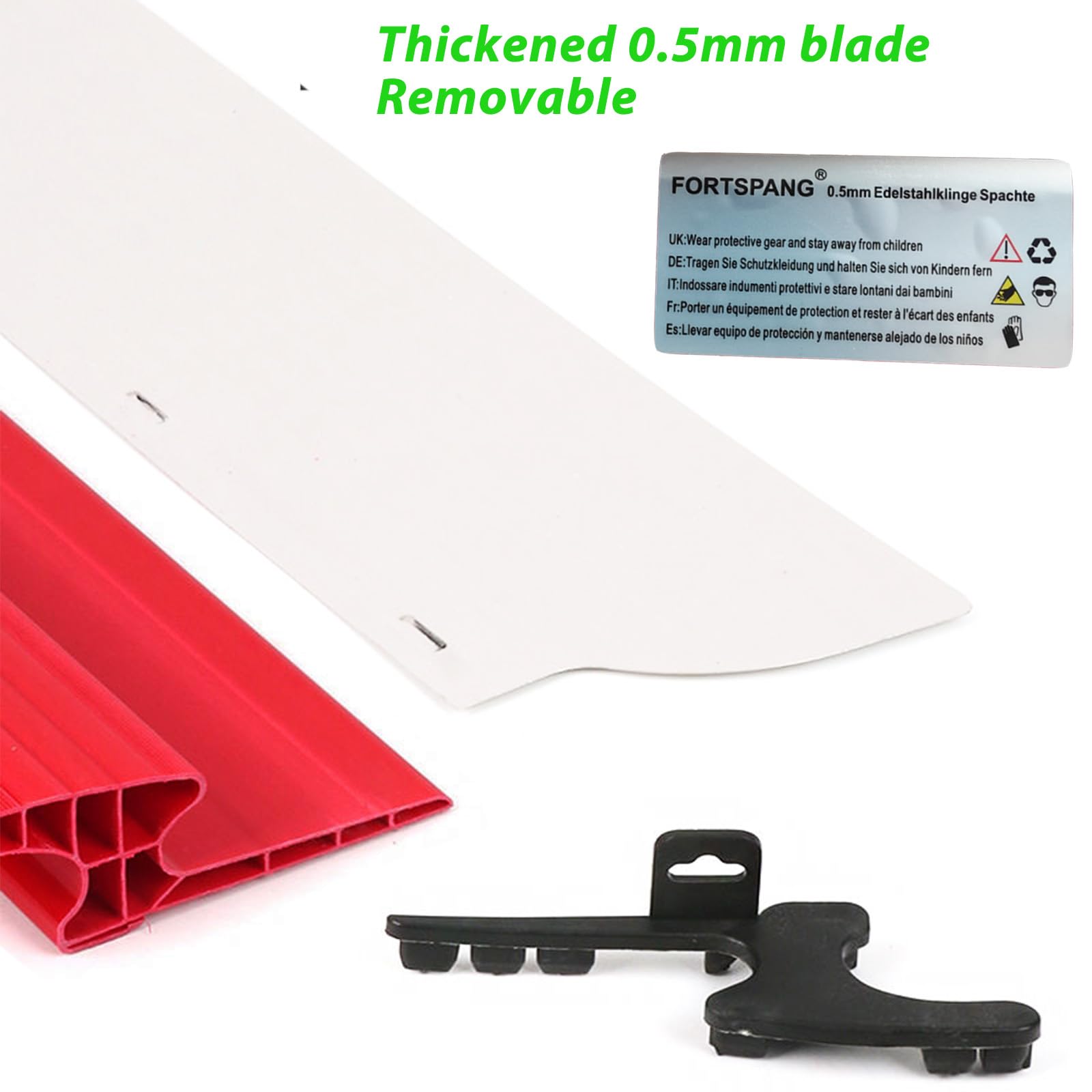 Juego de 3 Espátulas Profesionales de Acero Inoxidable (100cm + 60cm + 40cm) para Alisar Yeso - Mangos Ergonómicos en Z - Herramienta para Paredes y Superficies Grandes