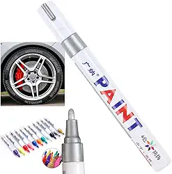 Caneta Reparadora Tira Risco Automóveis Carro Moto Caminhões Pintar e Retocar Pneu Azulejo e Tênis Uso Escolar Marca Texto