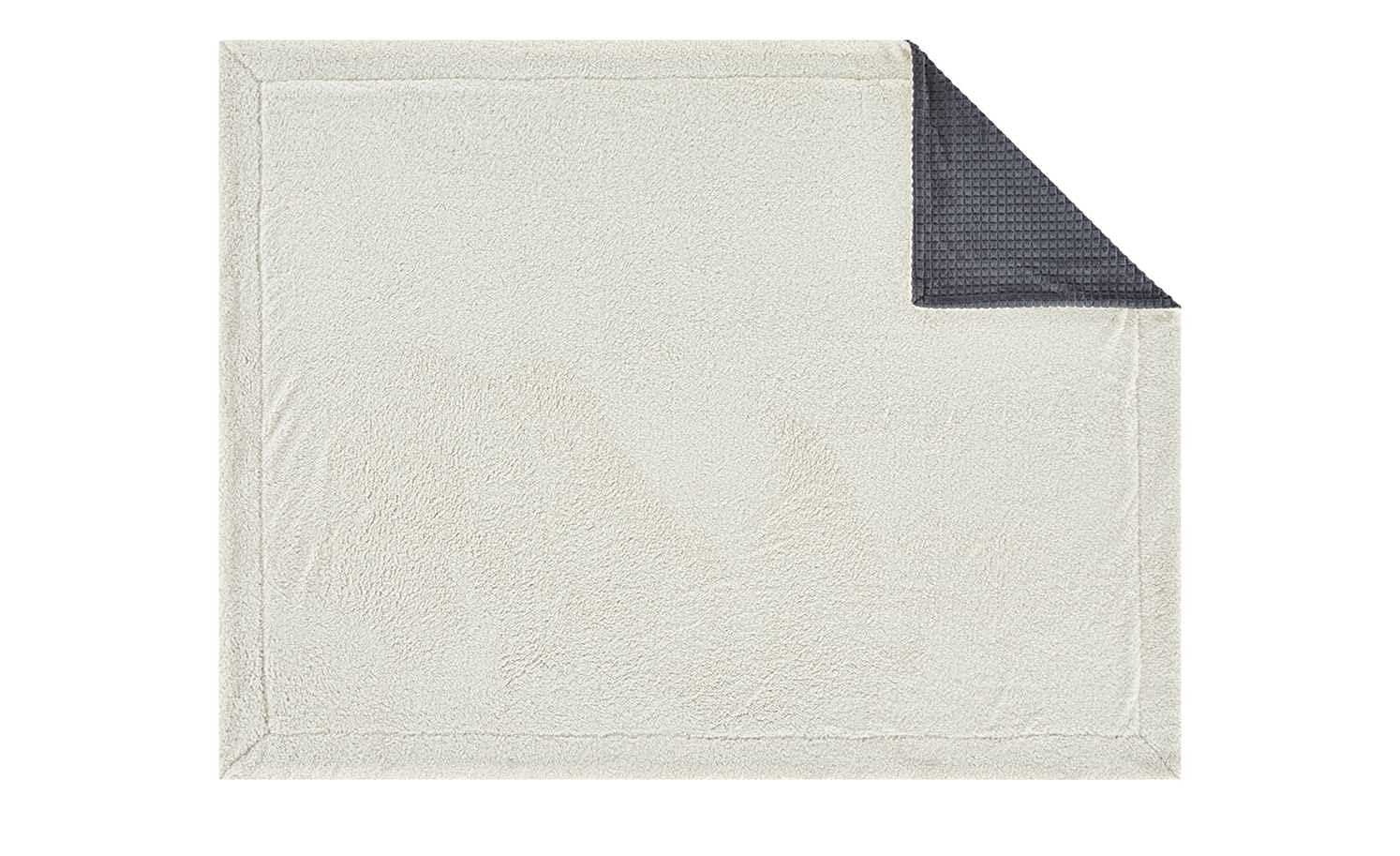 La Vida Kuschel-Decke Flanell Fleece in Anthrazit, 150 x 200 cm Wohndecke mit Sherpa Rückseite für Couch & Sofa, warm, weich & kuschelig, 100% Polyester, Öko-Tex Standard 100
