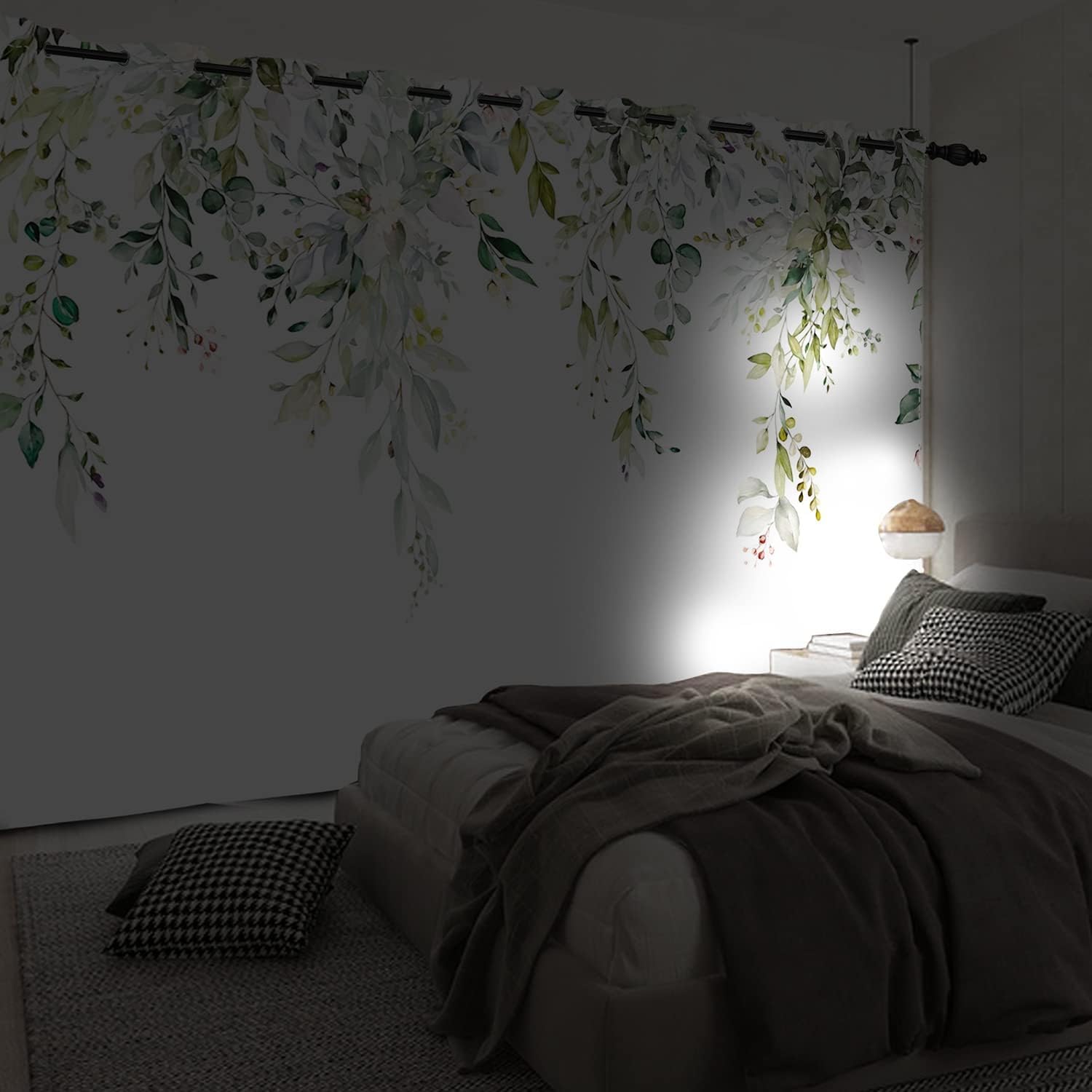 Eukalyptus Verdunklungsvorhänge Mit Ösen – 2er Set, Blickdicht & Schalldämmend Für Schlafzimmer & Wohnzimmer