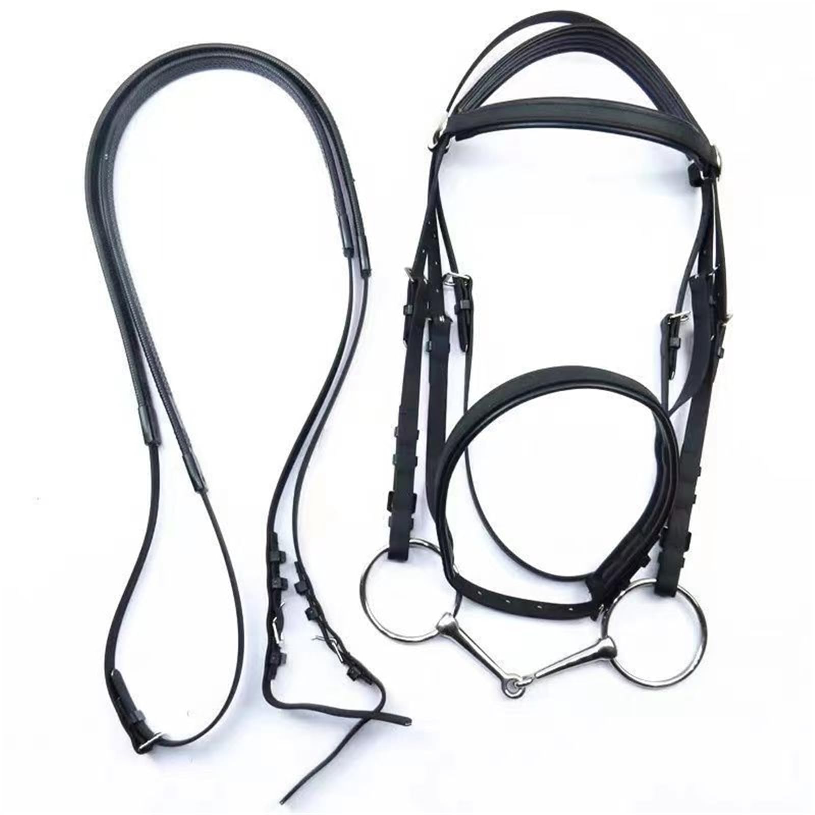 Cavezza Per Cavallo Collare for testa di cavallo in PVC Halter Cavalli da corsa Attrezzatura equestre(Blue)