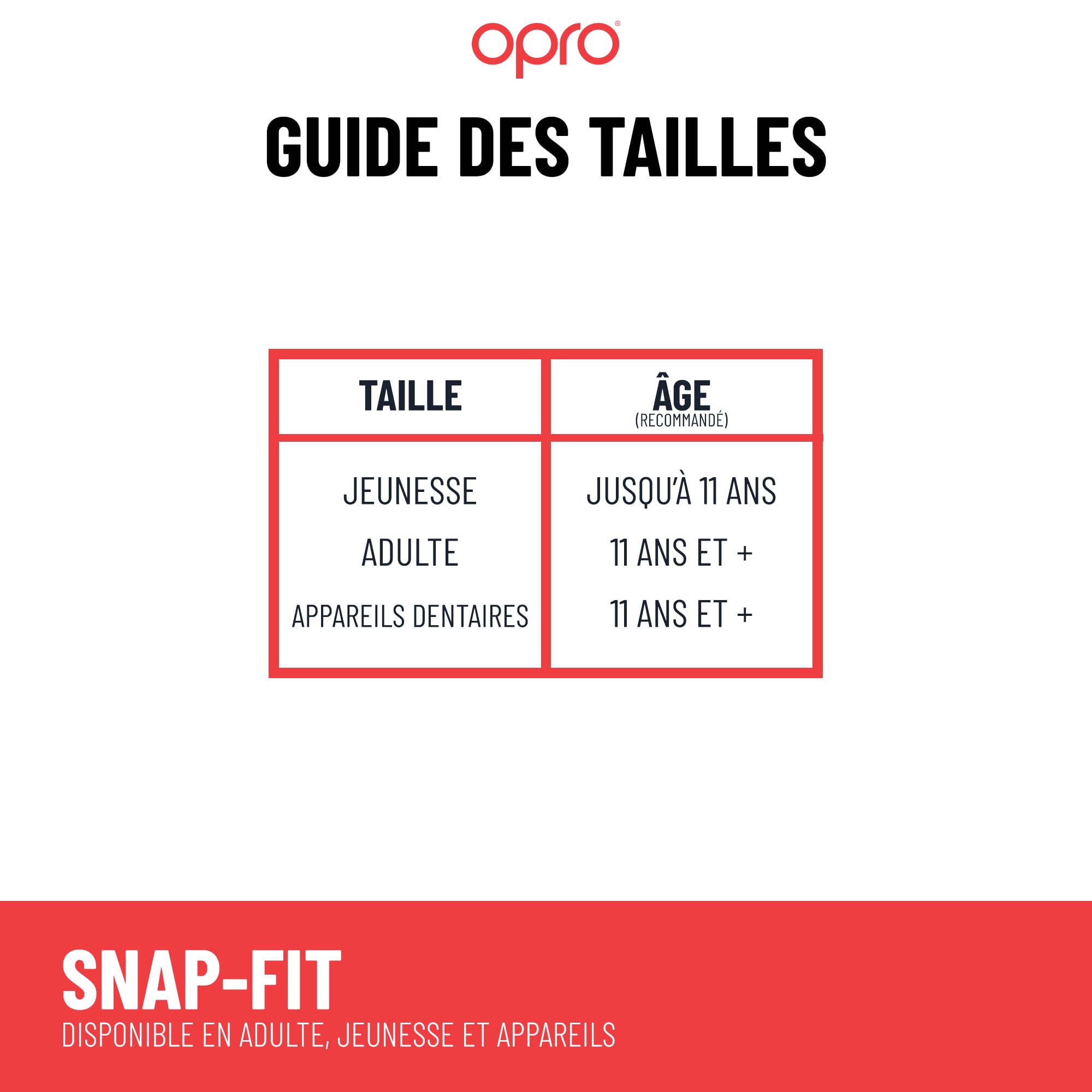 OPRO Protège-dents Snap-Fit Boxe MMA Rugby Hockey Adultes Enfants Antichoc