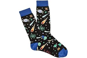 K.Bell Black Label Boys Space Rocket Crew Socks