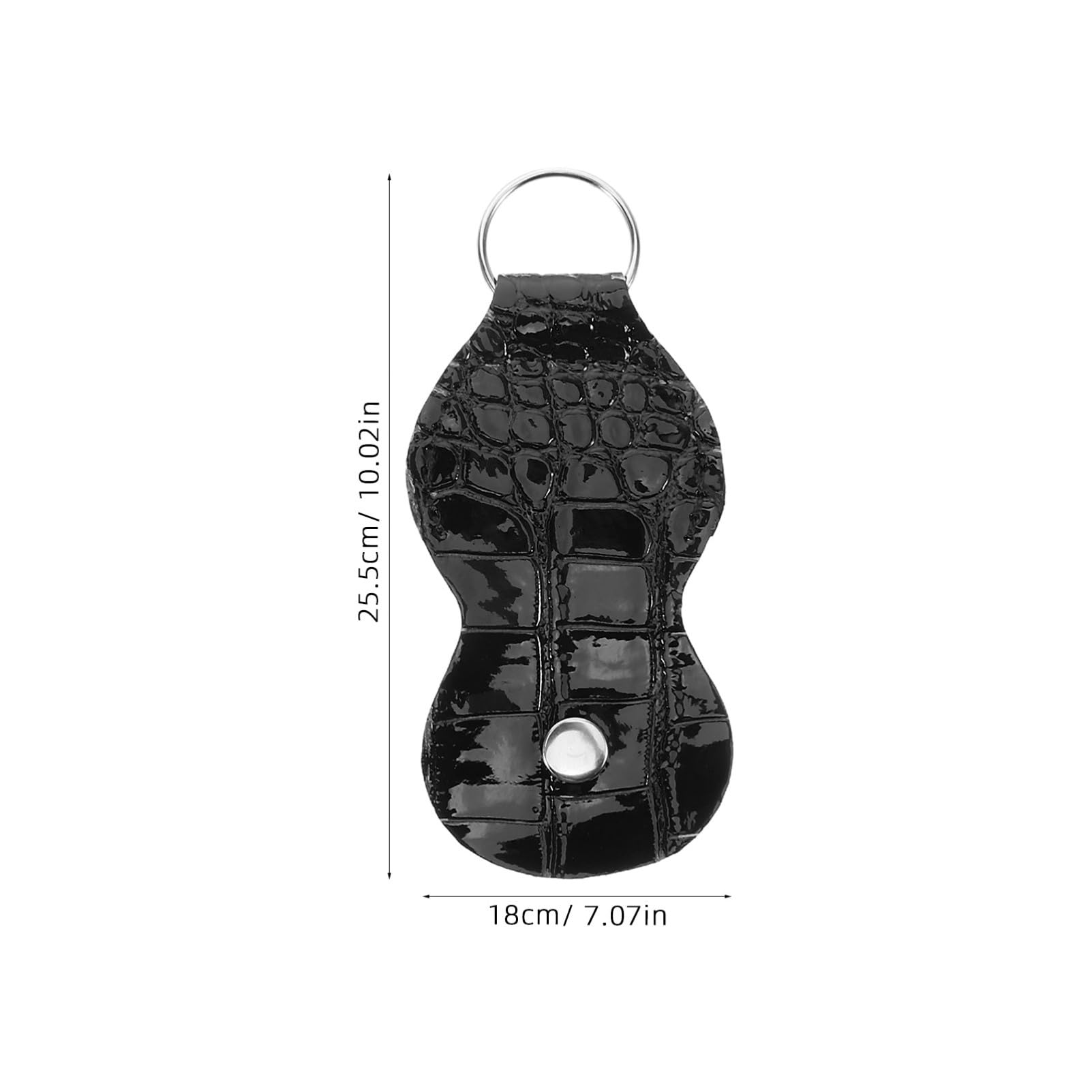 Yardwe 3pcs Portable Leather Guitar Pick Holder Keychain Lightweight Storage Box for Guitar Picks Convenient Accessory Multi Color Options