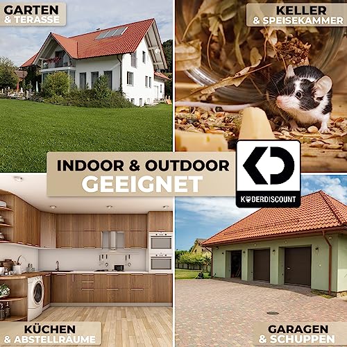 Köder-Discount: 3X Professionelle Rattenschlagfallen - Wiederverwendbare und zuverlässige Rattenfalle ohne Rattengift. Schnelle Ergebnisse, aus Kunststoff, Schwarz