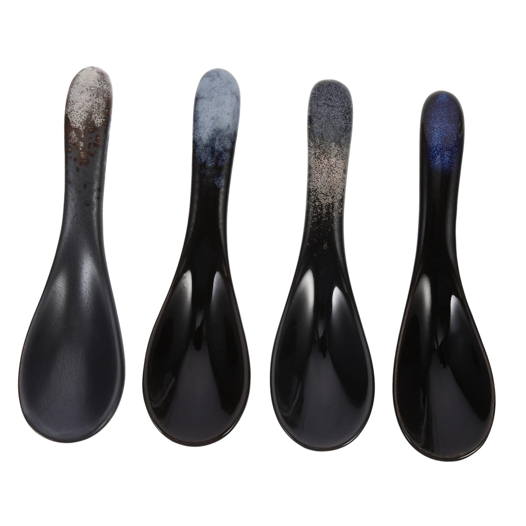 COLLBATH 4pcs Ceramic Spoon Soup Spoon Food Spoon Decorative Spoon Multi-purpose Spoon Lightweight Spoon Porcelain Serving Spoons Korean Spoon Porridge Spoon Ceramic Tableware Ceramics