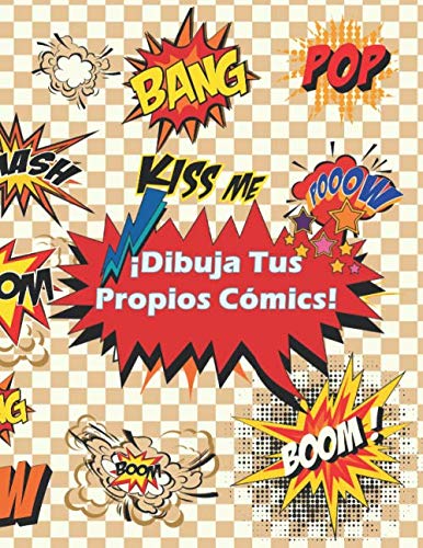 Dibuja tus Propios Cómics! Viñetas en Blanco.10 Plantillas Diferentes para Dibujar Tebeos, Manga y Anime con Guía para Principiantes.140 páginas.