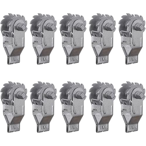 Fence Shock Electric Fence Wire Strainer, 10PCS Heavy Duty Inline Wire Tensioner, Wire Ratchet Tensioner for Electric Fence, Farm Fence