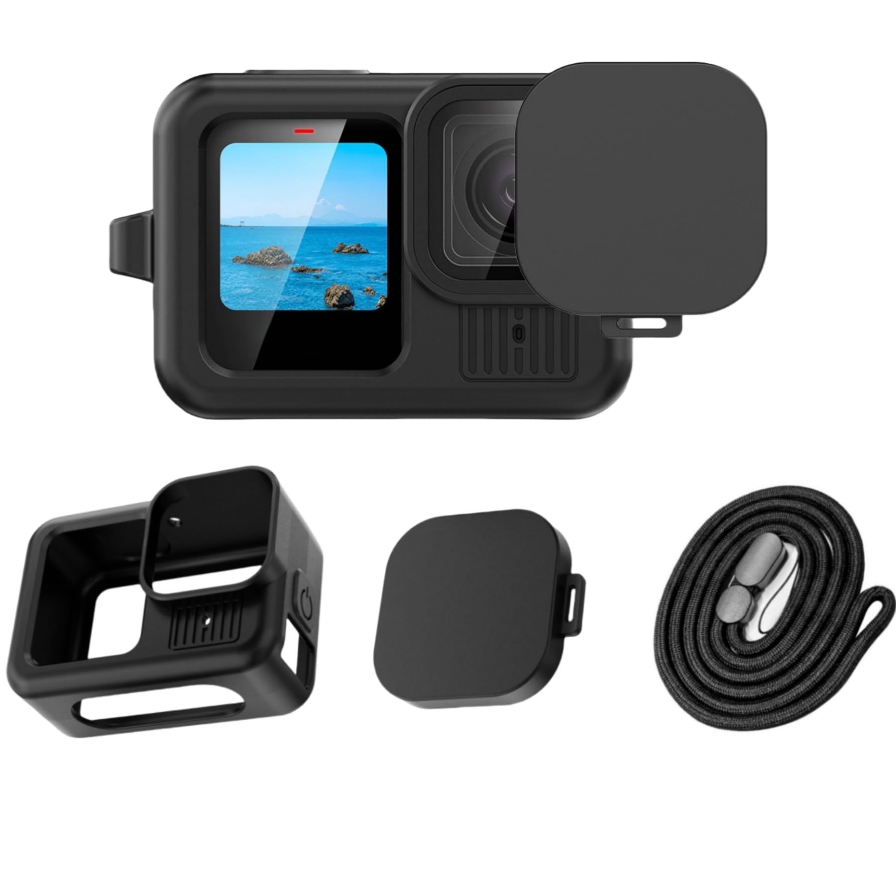 CERFFOOL Capuchon D'objectif Pour GoPro Hero13 Noir Capuchon