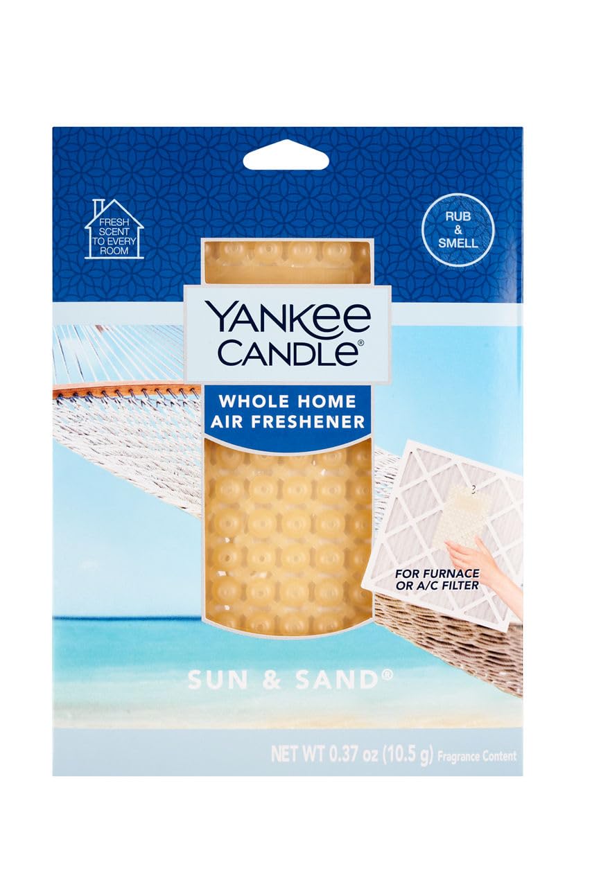 Yankee Candle Whole Home Air Freshener, Long Lasting Odor Eliminating Fragrance for Home, Continuous Room Freshener, Sun &amp; Sand (Pack of 1)