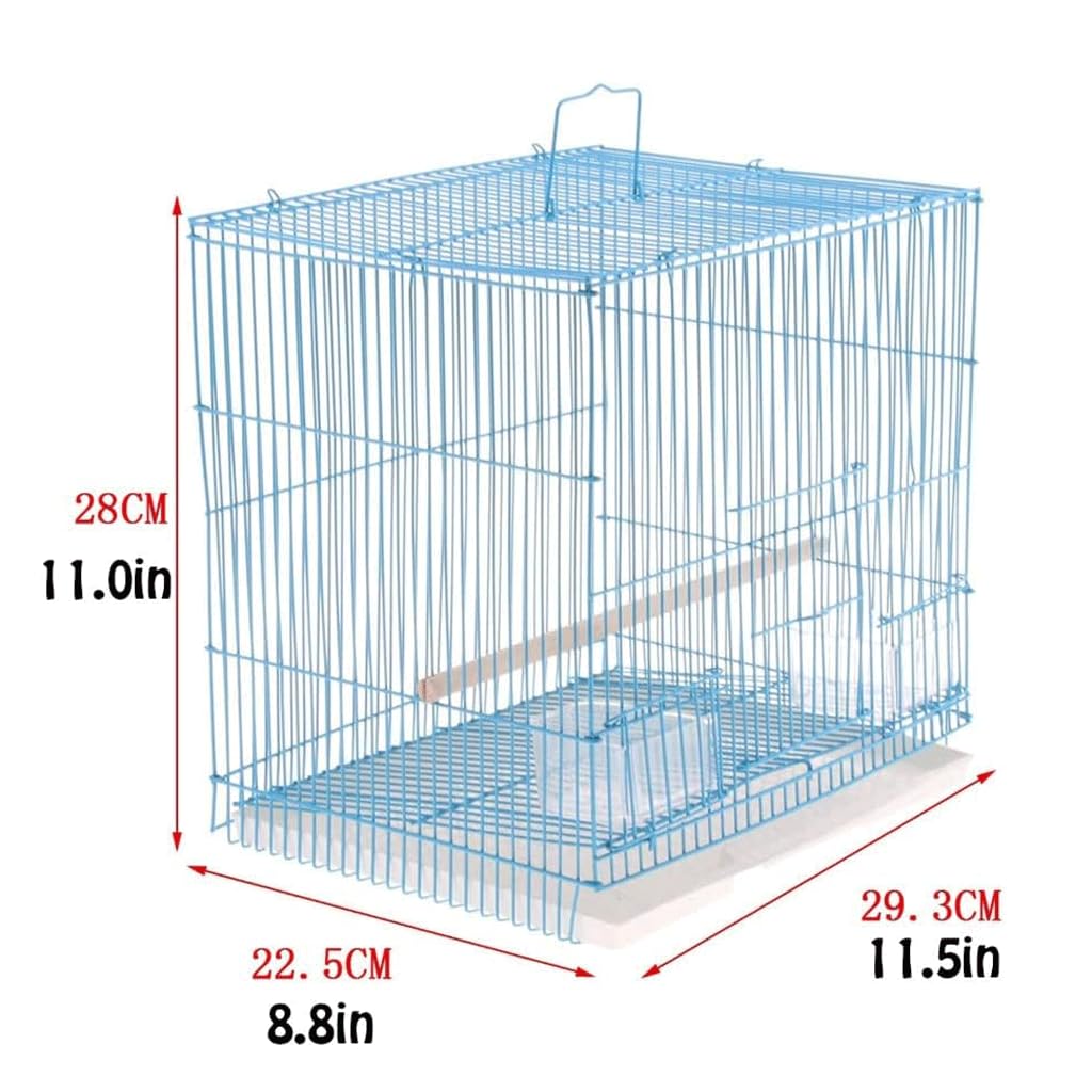 Jaula para pájaros, Jaula para pájaros, jaulas para pájaros, transportines Grandes para pájaros, Jaula de Vuelo de Metal Creativa Cuadrada, transportín Duradero para Casas