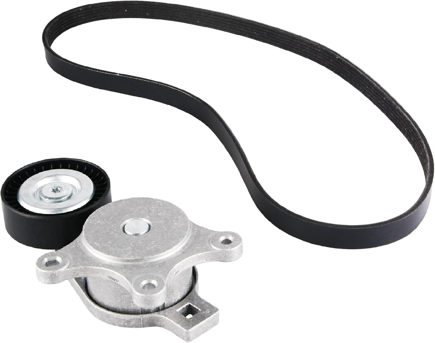 Drive Belt Tensioner Kit Compatible for Mazda 6 CX-9, For Lincoln MKS MKT MKX MKZ, For Ford Edge Explorer Flex Fusion Taurus, For Mercury Sable Replaces 6PK1140 BT4E6B209CC