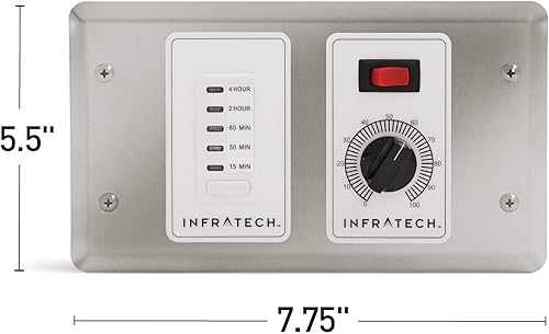Miniatura 2 de Infratech Controlador analógico de 1 zona con temporizador digital, número de pieza 30-4045