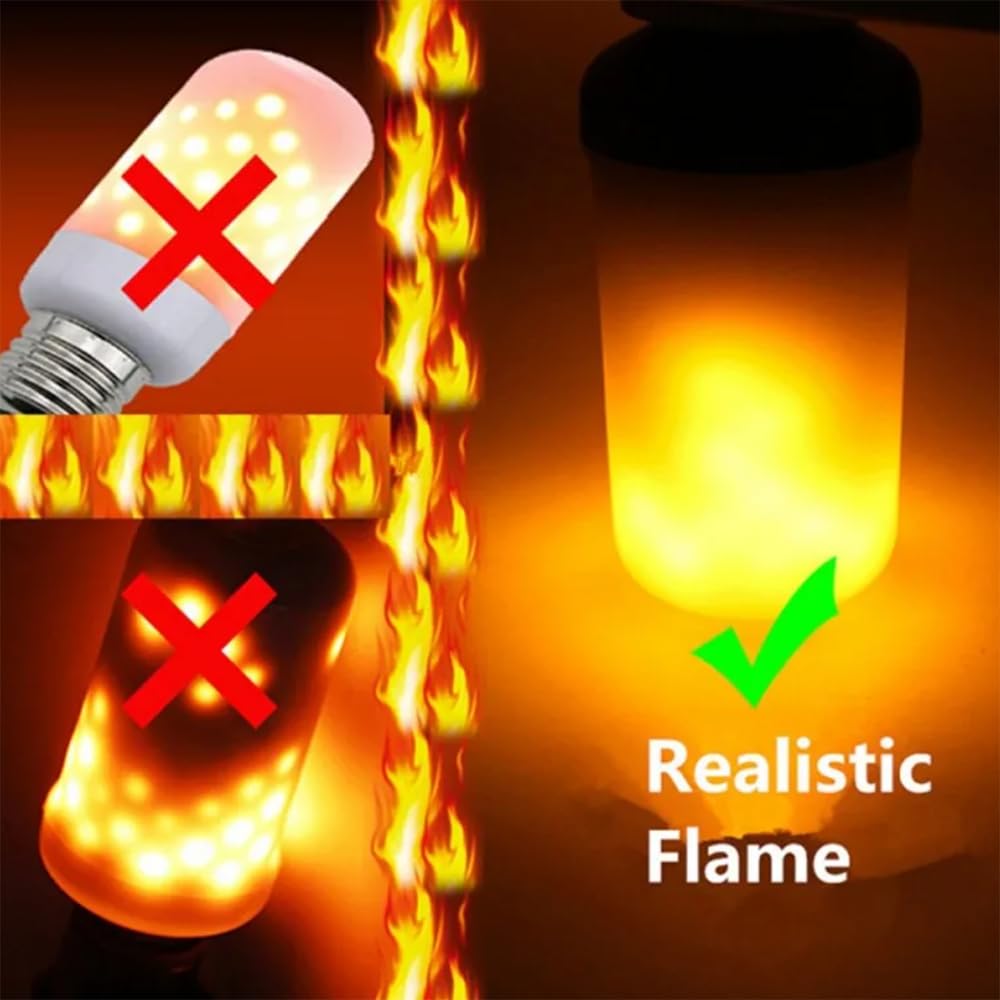 3Pz E27 110V 220V LED Dinamica Fiamma Effetto Fuoco Lampadina Mais Creativa Tremolante Emulazione Luce Festa Lampada
