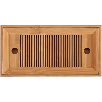Tea Tray Serving Tray Chinese Gongfu Tea Tray Made of Bamboo for Teahouse Home Office Dimensions Approx. 27 x 14 x 3 cm