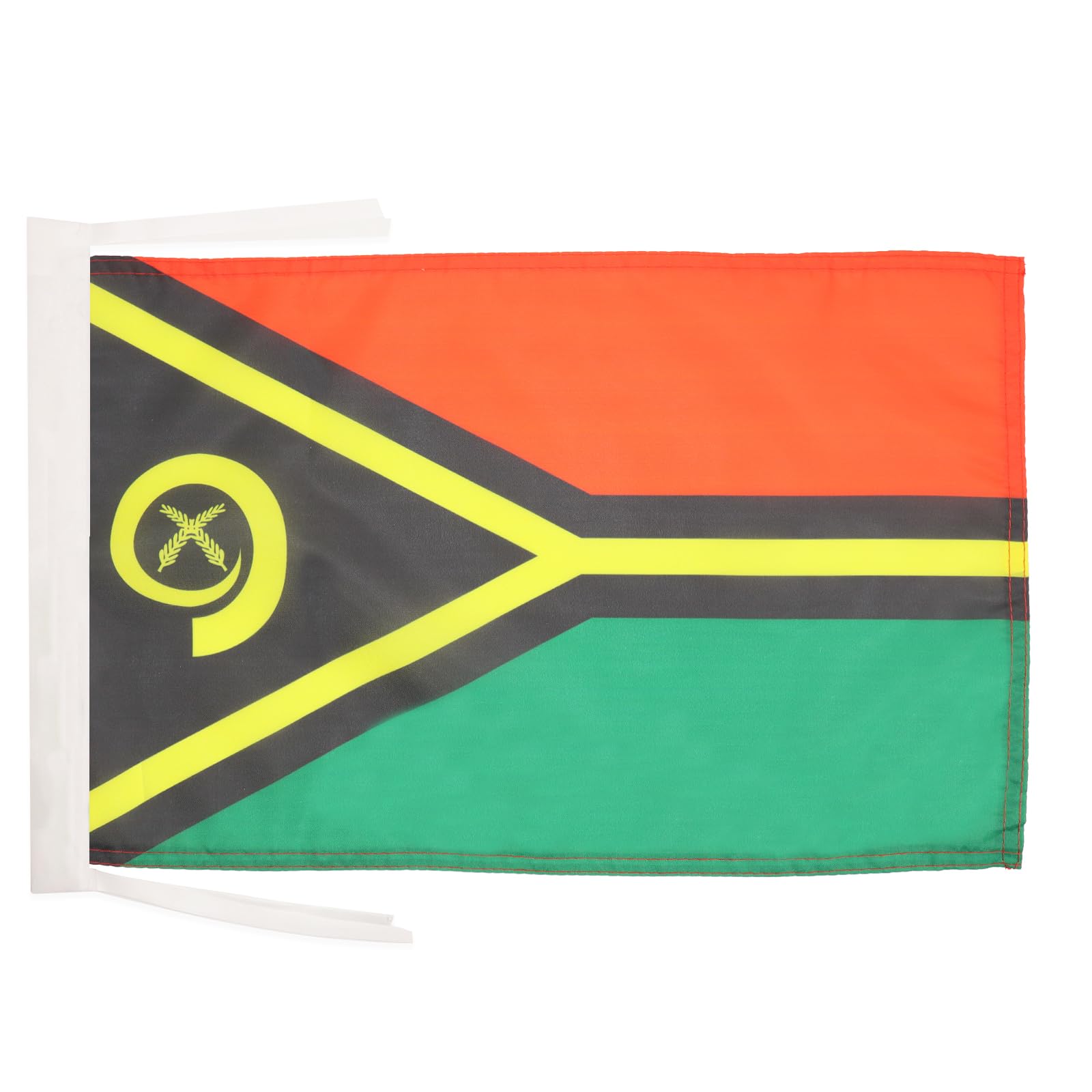AZ FLAG - Vanuatu Flag - 18'' x 12'' - 100% Polyester Vanuatu Small Banner with Two Cords - Fade Resistant - Vivid Colors - 18x12 in - 45x30 Cm