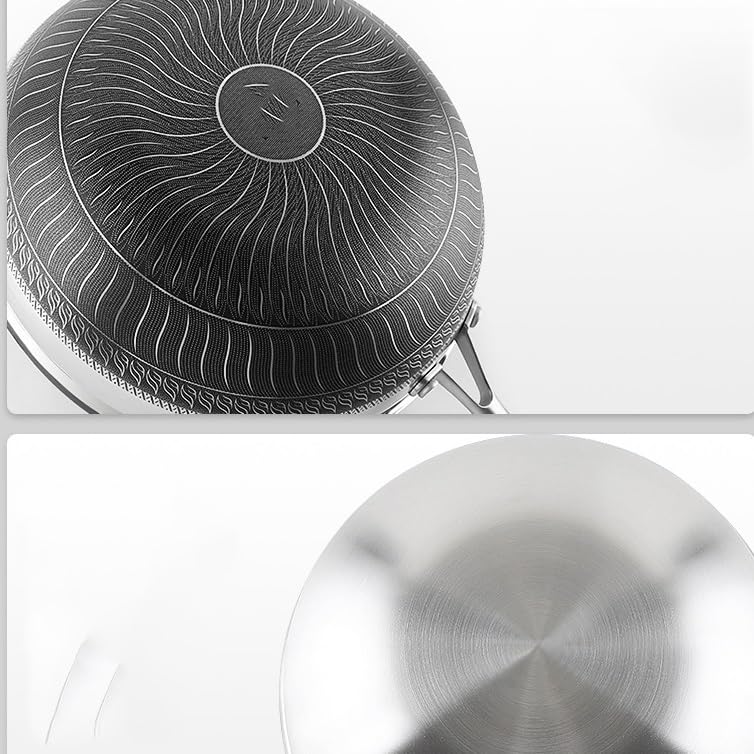 Wok de fondo plano hierro 32 cm miniatura 6
