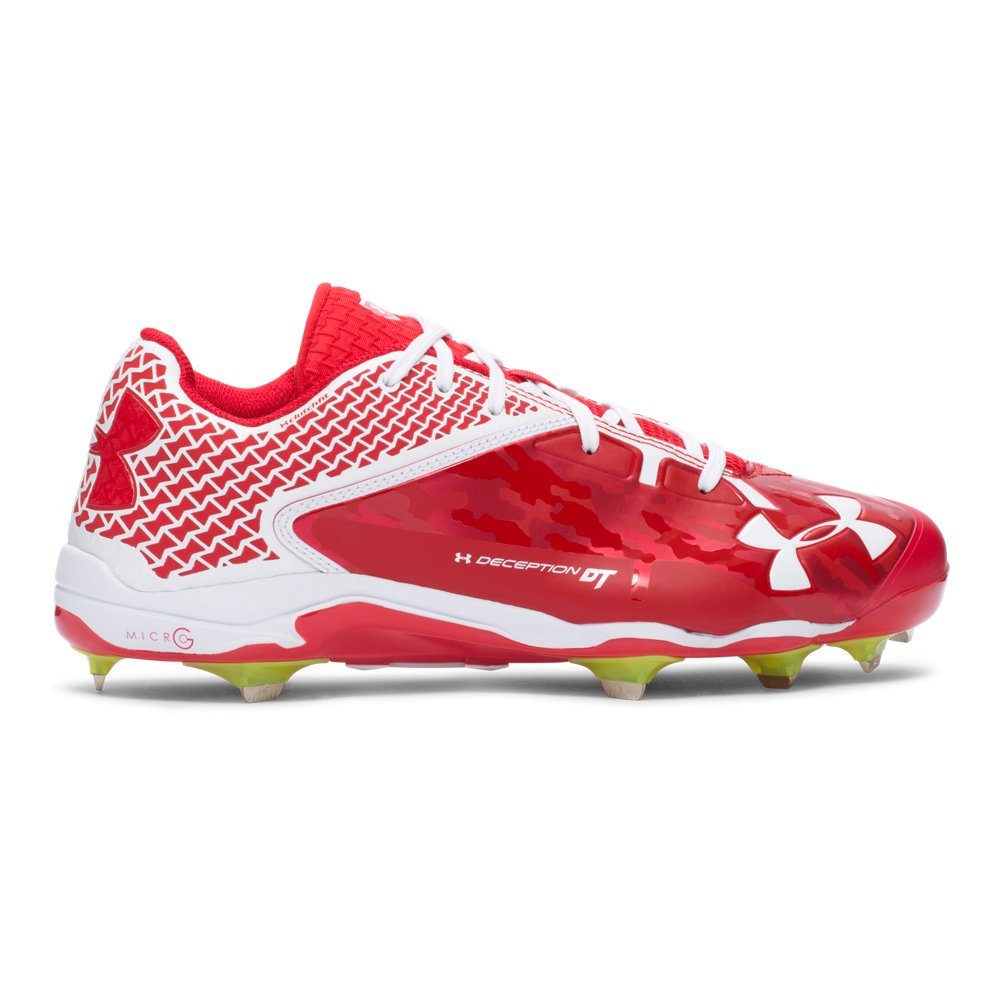 Under Armour Mens UA Deception Low DT Red/White 13 D (M)