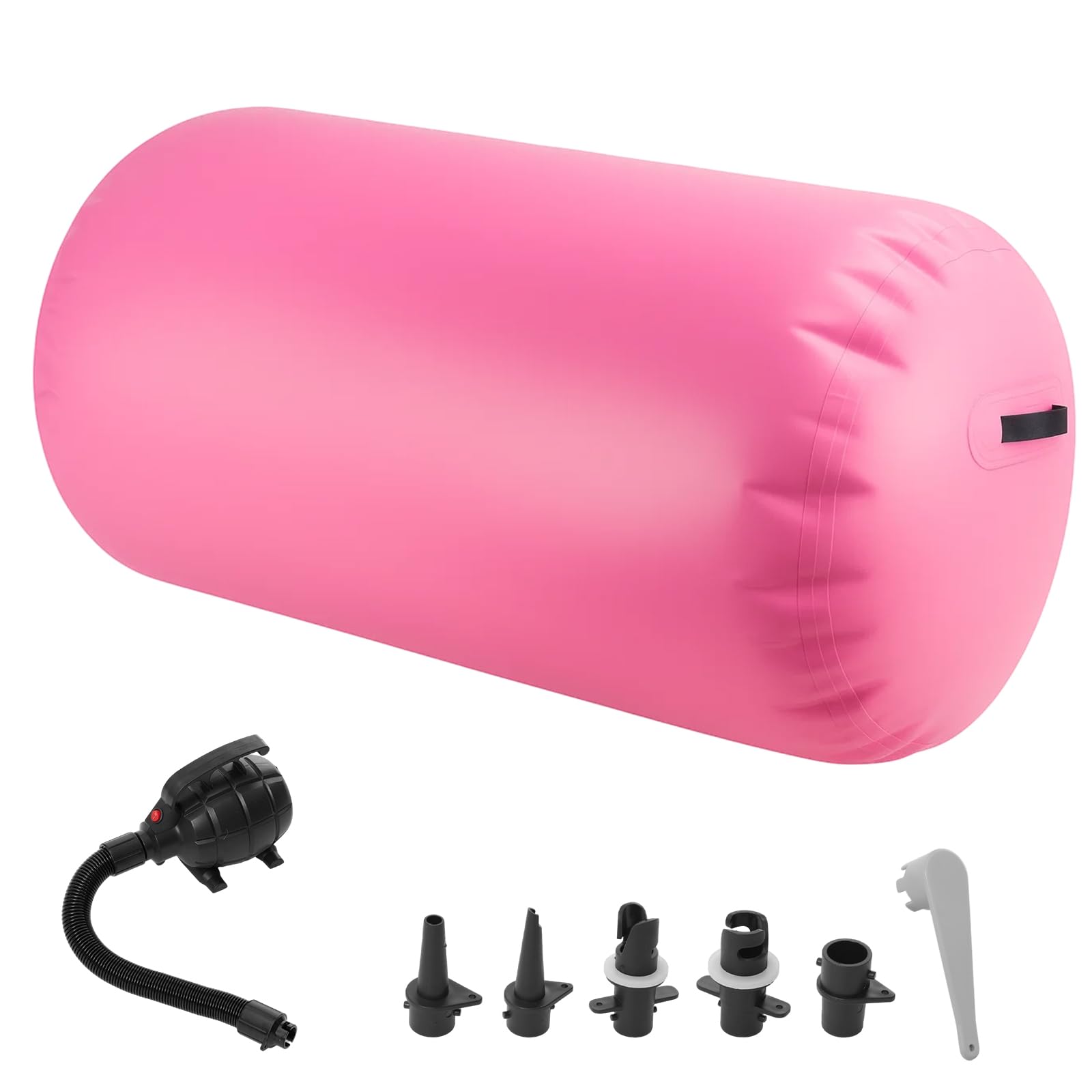Airtrack Tumbling Rolle Aufblasbar – Air Roller Turnmatte aus PVC mit Pumpe, Gymnastik Matte für Turnen, Yoga, Fitness, Hohe Elastizität, Robust & Tragbar für Indoor & Outdoor