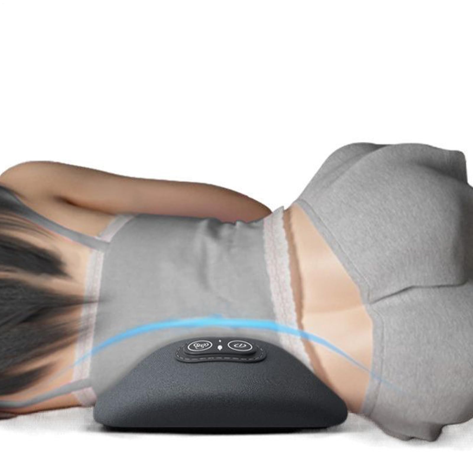 Lendenmassagekissen,Ergonomisch Temperaturverstellbar Kabellos - Lendenstützkissen Für Den Unteren Rücken Und Lendenbereich - Für Männer Frauen Autofahren Büro Langsitzens Sofa Rollstuhl Reisen